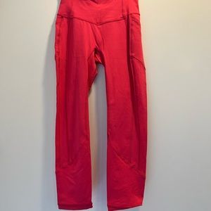 lululemon Hot Pink High Rise Cropped Legging